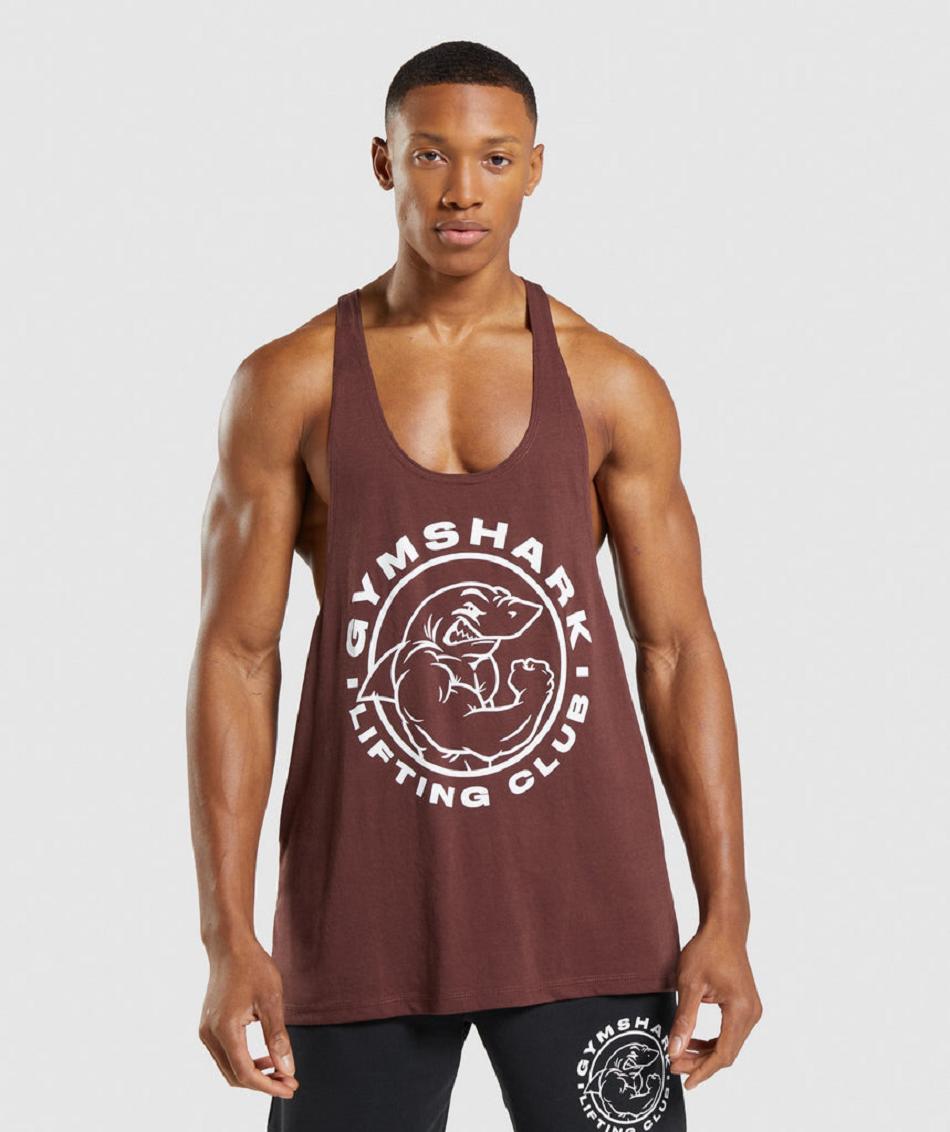 Gymshark Legacy Muške Stringers Roze Smeđe | HR 2565YXF